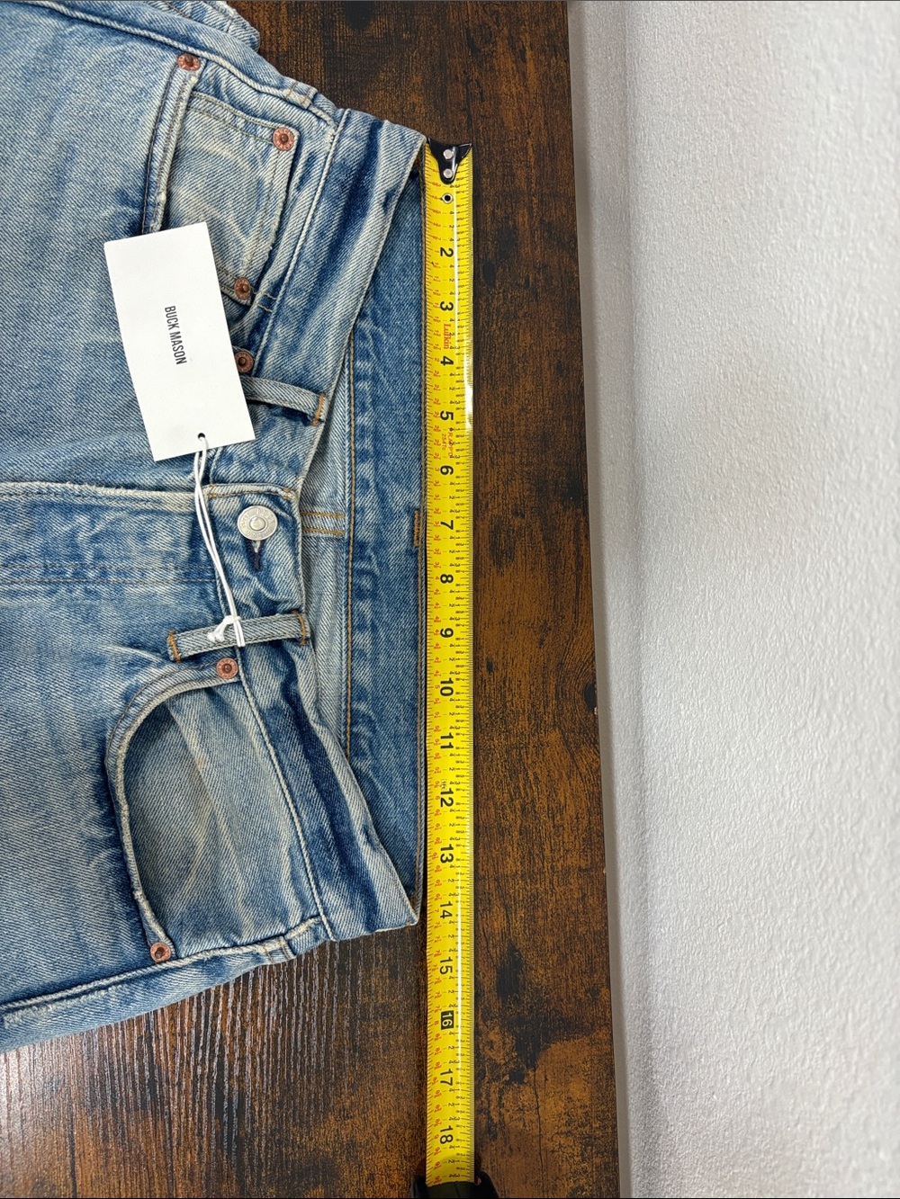 Buck Mason Off Duty Jeans Women’s 24 Light Wash High Rise Denim $208 - Picture 6 of 12